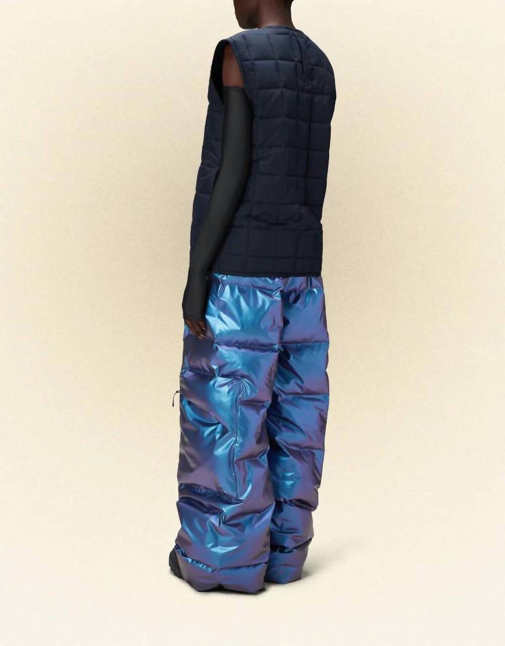 NEW RAINS liner vest in navy - Picture 2 of 2